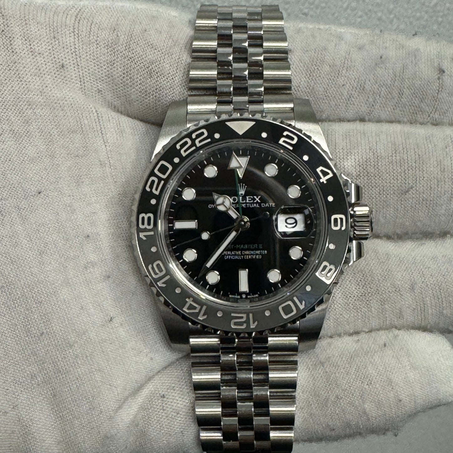 Rolex GMT-Master II 40mm Black Dial Ref# 126710GRNR