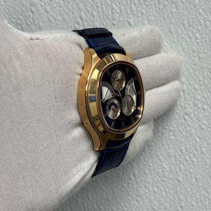 Piaget Emperador 46.5mm Blue Dial Watch Ref# G0A33019 - Happy Jewelers Fine Jewelry Lifetime Warranty