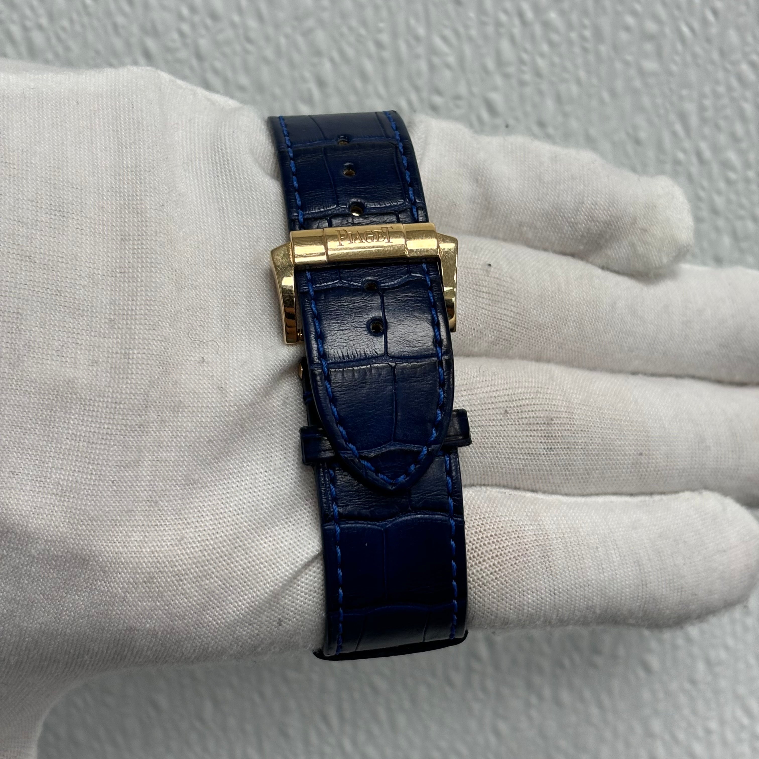 Piaget Emperador 46.5mm Blue Dial Watch Ref# G0A33019 - Happy Jewelers Fine Jewelry Lifetime Warranty