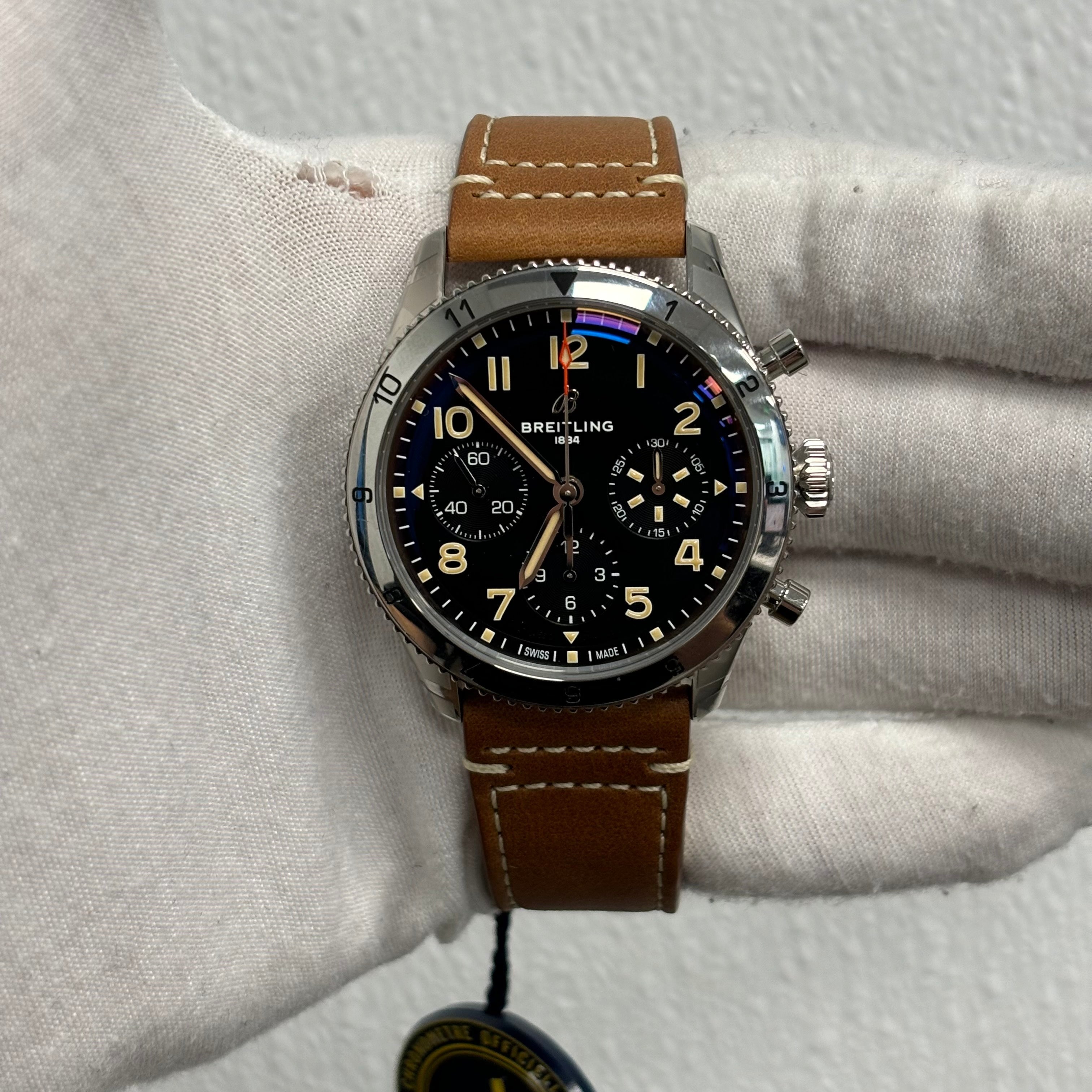 Breitling Classic 42mm Black Dial Ref# A23380 - Happy Jewelers Fine Jewelry Lifetime Warranty