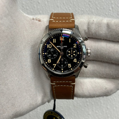 Breitling Classic 42mm Black Dial Ref# A23380 - Happy Jewelers Fine Jewelry Lifetime Warranty