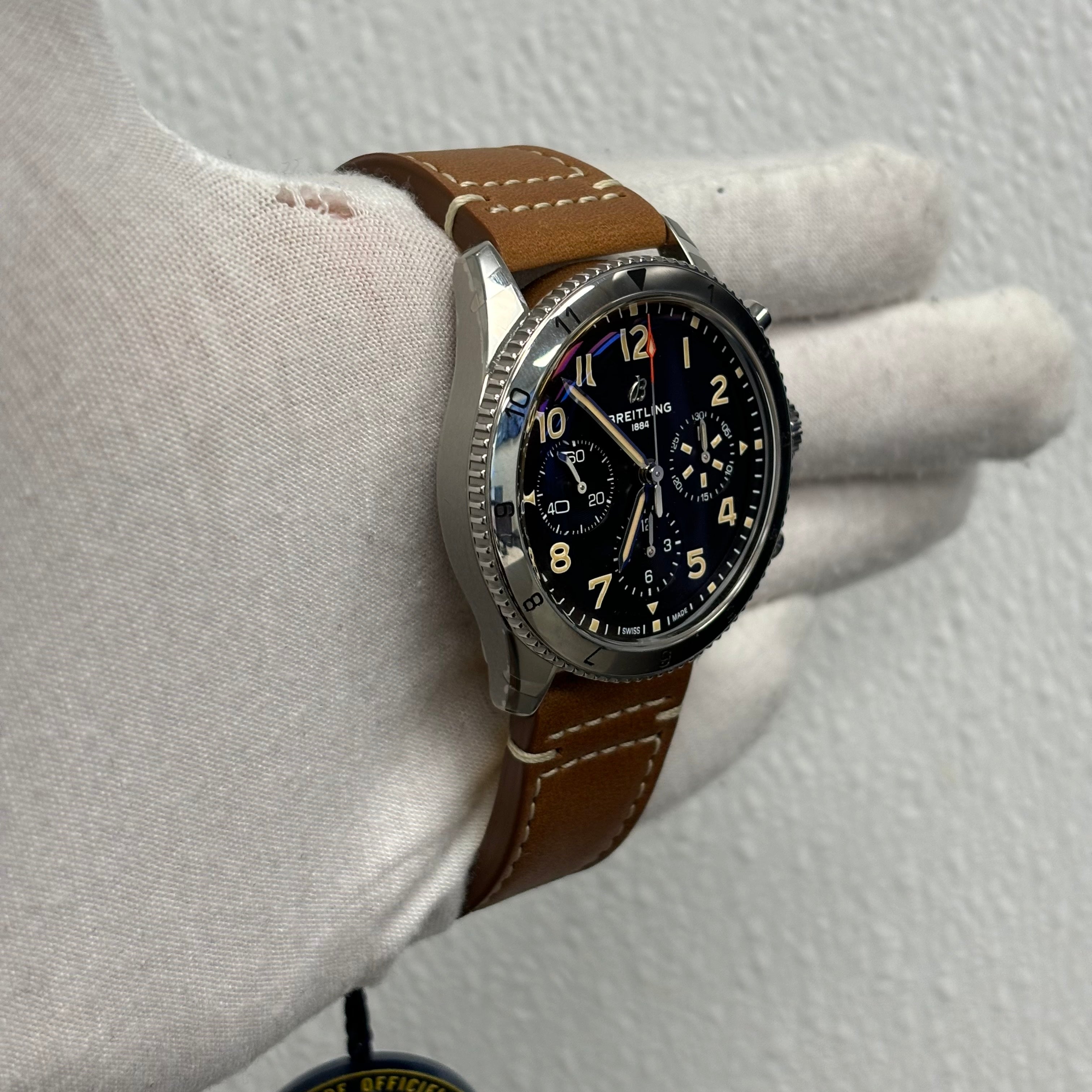 Breitling Classic 42mm Black Dial Ref# A23380 - Happy Jewelers Fine Jewelry Lifetime Warranty