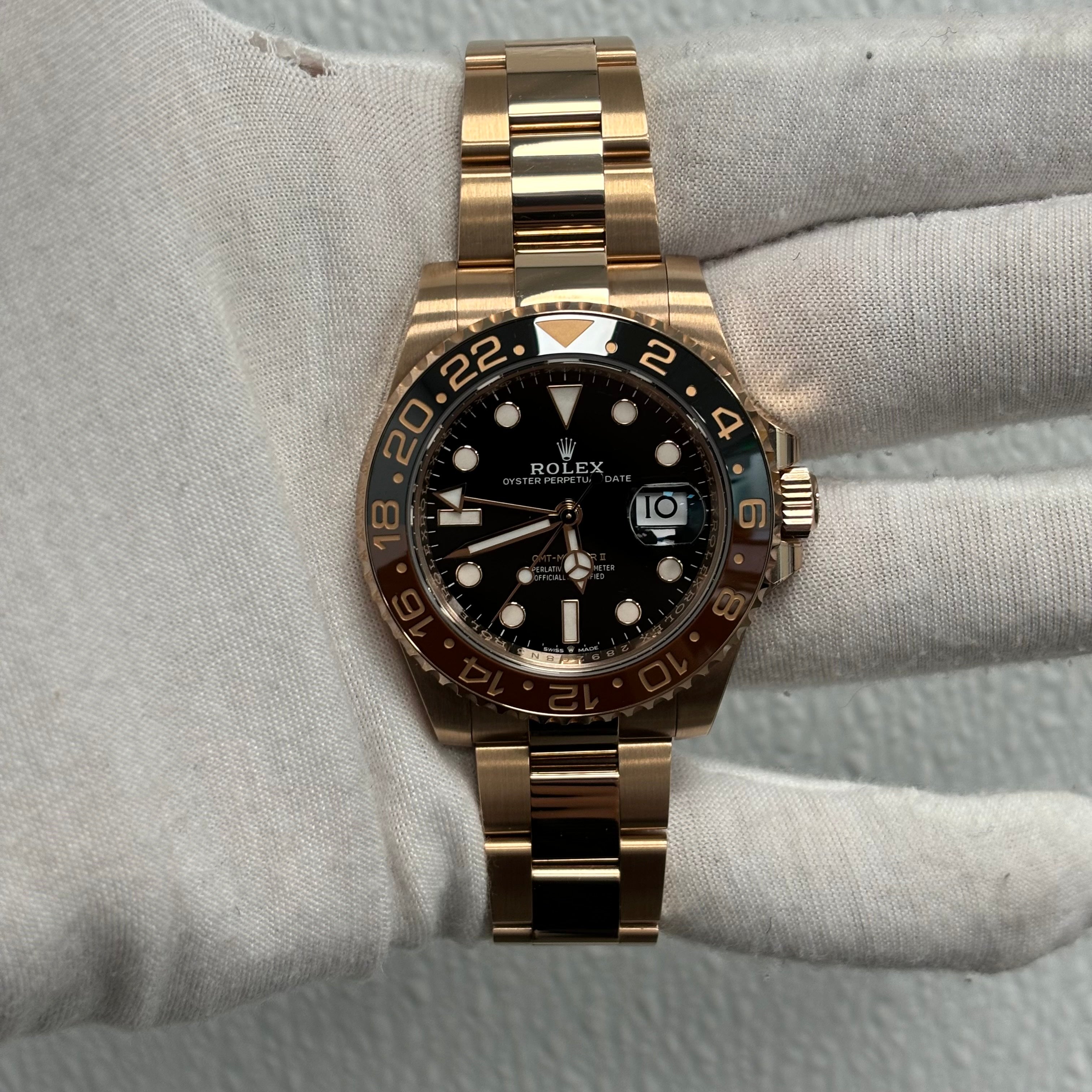 Rolex GMT-Master II 40mm Black Dial Ref# 126715CHNR - Happy Jewelers Fine Jewelry Lifetime Warranty
