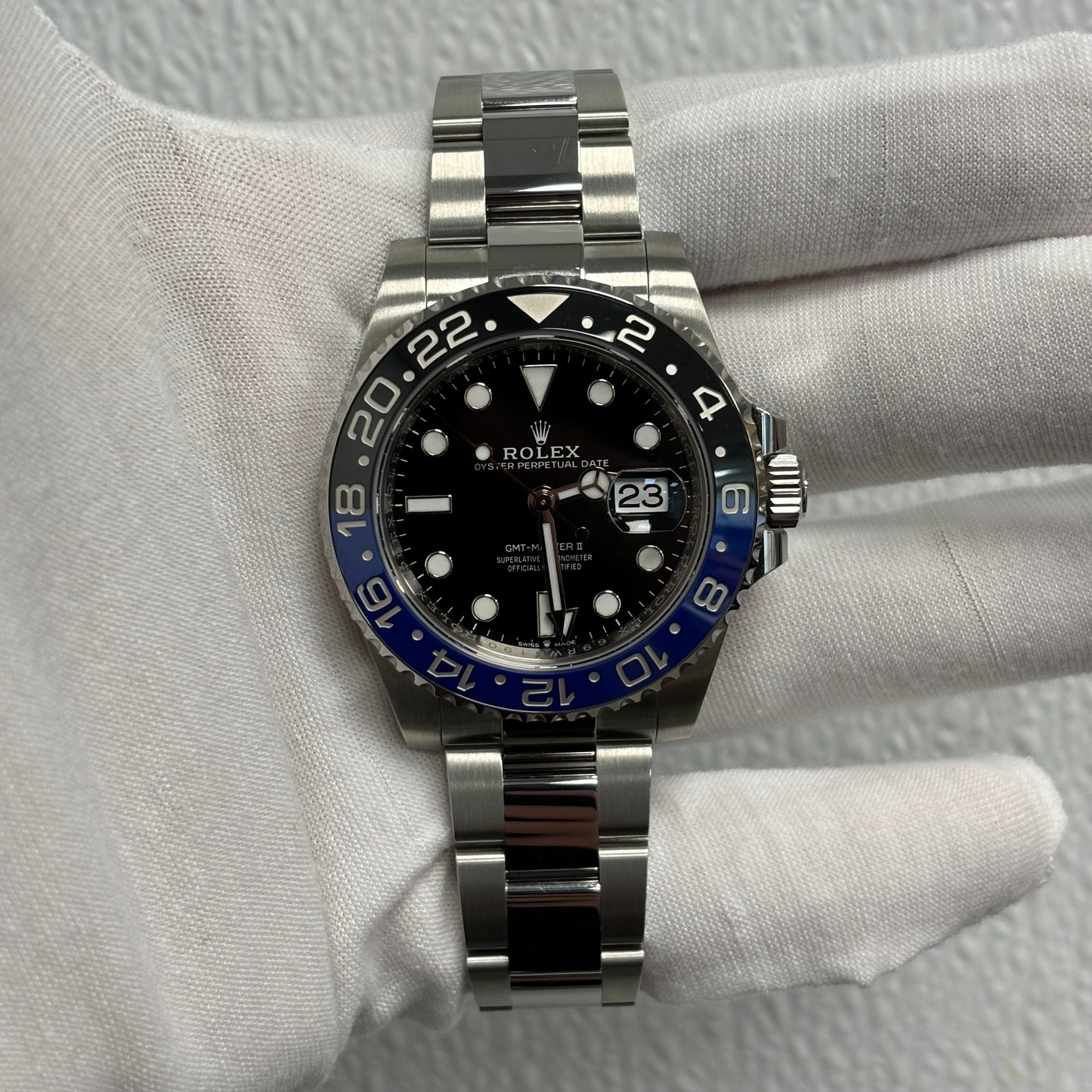 Rolex GMT-Master II 40mm Black Dial Watch Ref# 126710BLNR