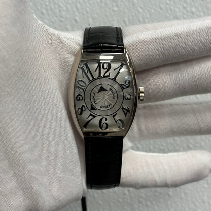 Franck Muller Double Mistery 34mm White Dial Ref# 6850 DM - Happy Jewelers Fine Jewelry Lifetime Warranty