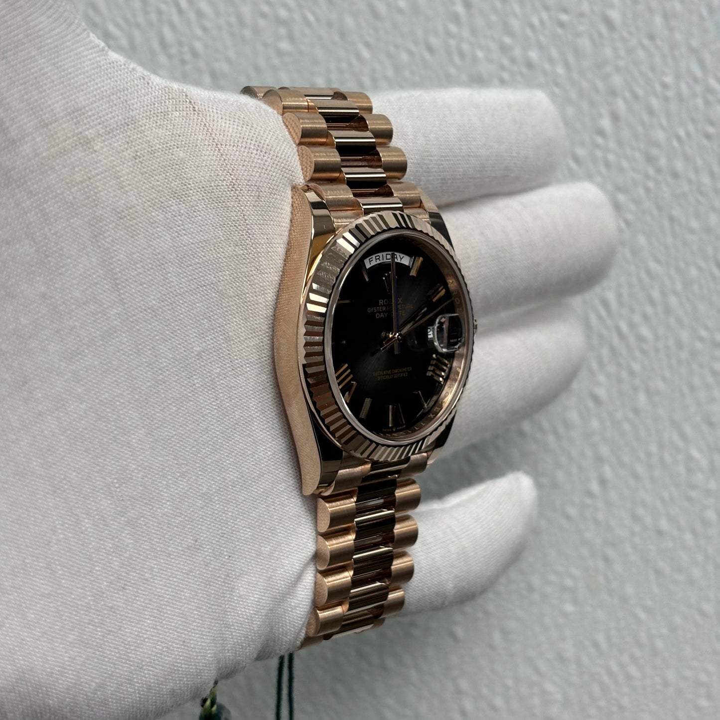 Rolex Day-Date 40mm Black Dial Ref# 228235