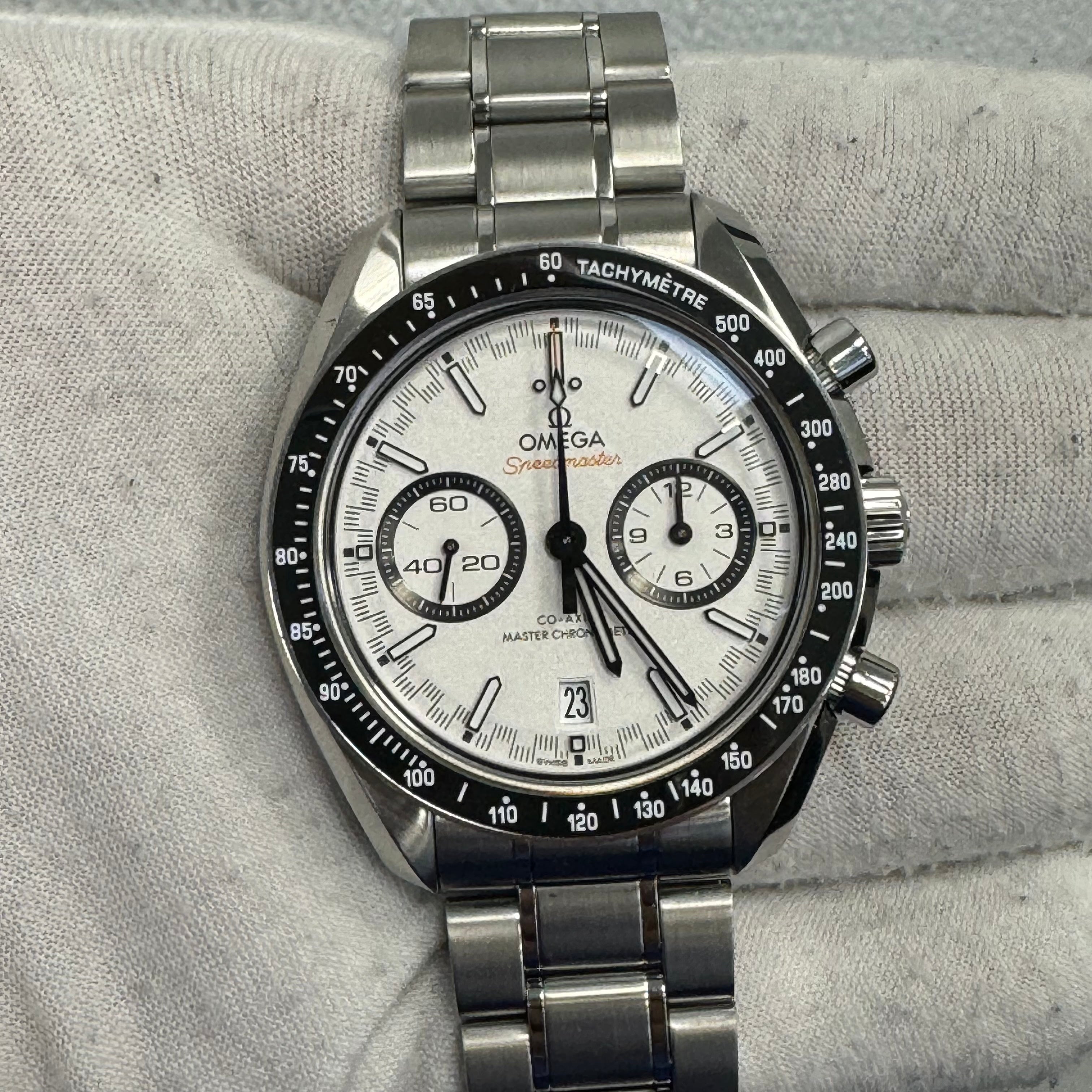 Omega Speedmaster 44mm White Dial Ref# 329.30.44.51.04.001 - Happy Jewelers Fine Jewelry Lifetime Warranty