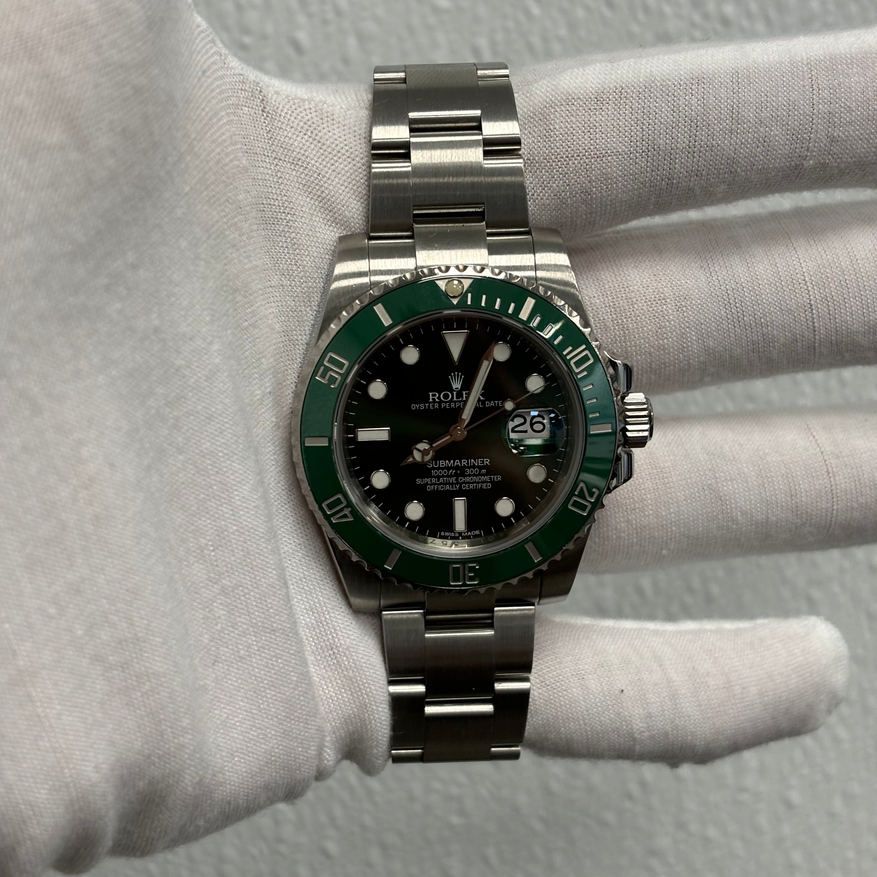 Rolex Submariner 40mm Green Dial Ref# 116610LV - Happy Jewelers Fine Jewelry Lifetime Warranty