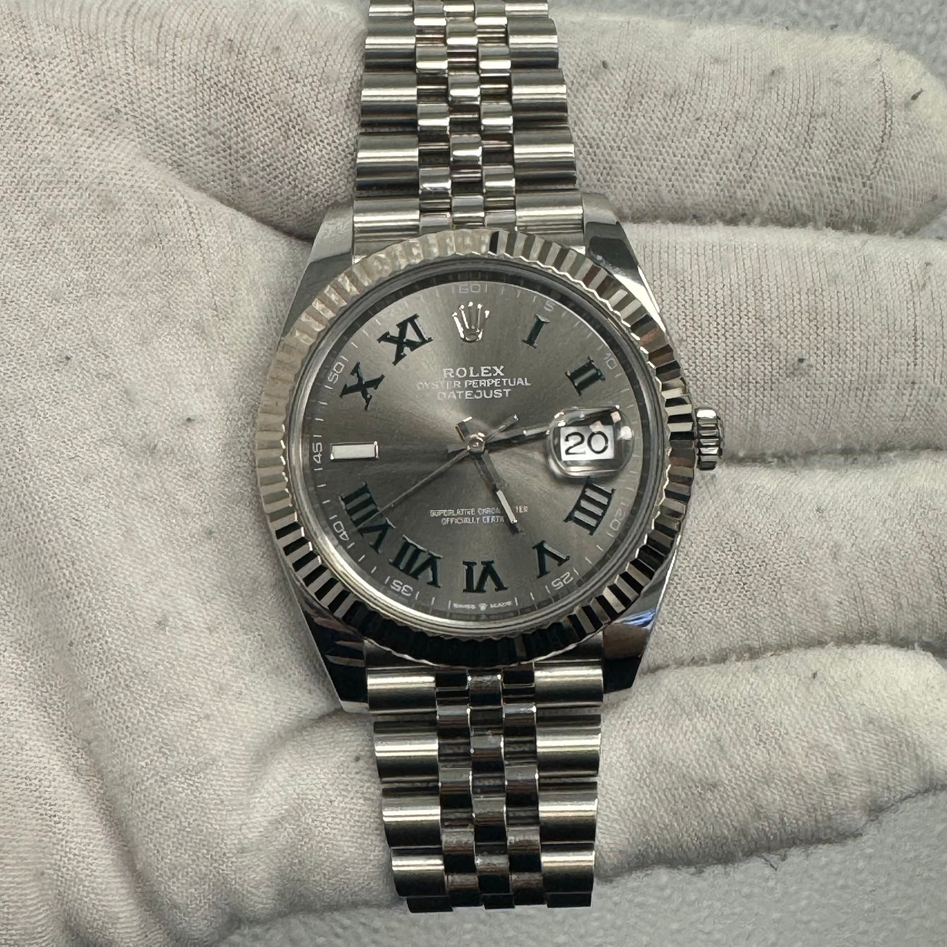 Rolex Datejust 41mm Grey Dial Ref# 126334 - Happy Jewelers Fine Jewelry Lifetime Warranty