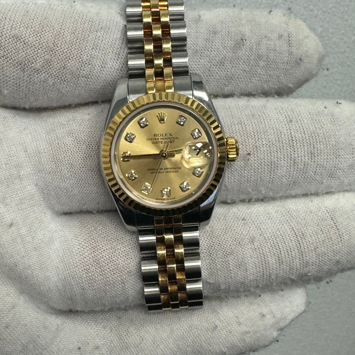 Rolex Datejust 26mm Champagne Dial Ref# 179173