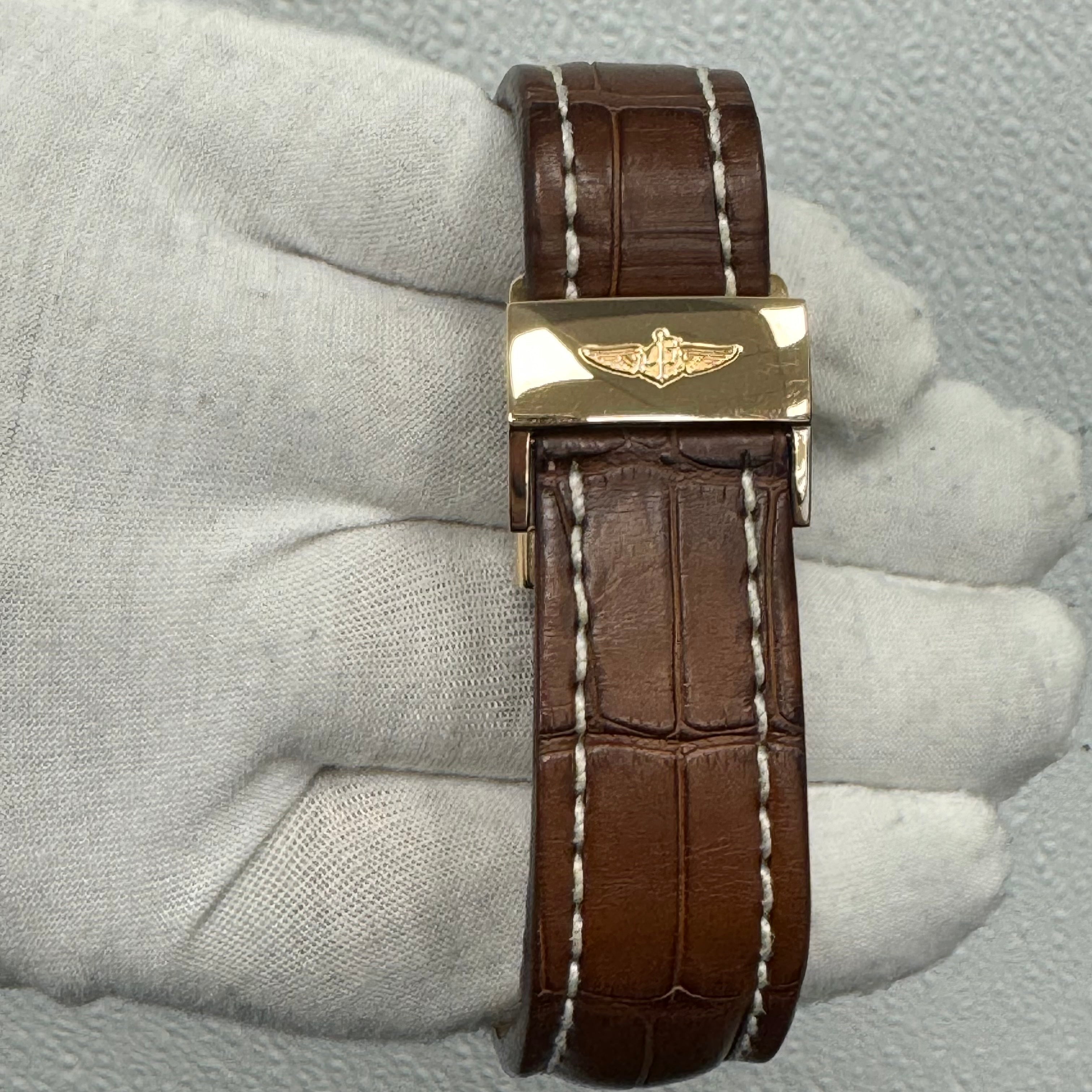 Breitling Transocean 46mm White/Silver Chronograph Dial Ref# RB0510U0-A733 - Happy Jewelers Fine Jewelry Lifetime Warranty