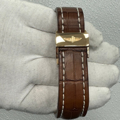 Breitling Transocean 46mm White/Silver Chronograph Dial Ref# RB0510U0-A733 - Happy Jewelers Fine Jewelry Lifetime Warranty