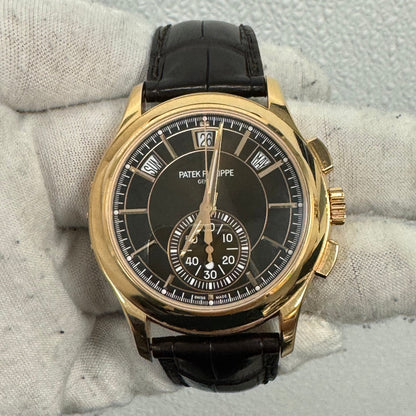 Patek Philippe Annual Calendar 42mm Brown Dial Ref# 5905R-001 - Happy Jewelers Fine Jewelry Lifetime Warranty