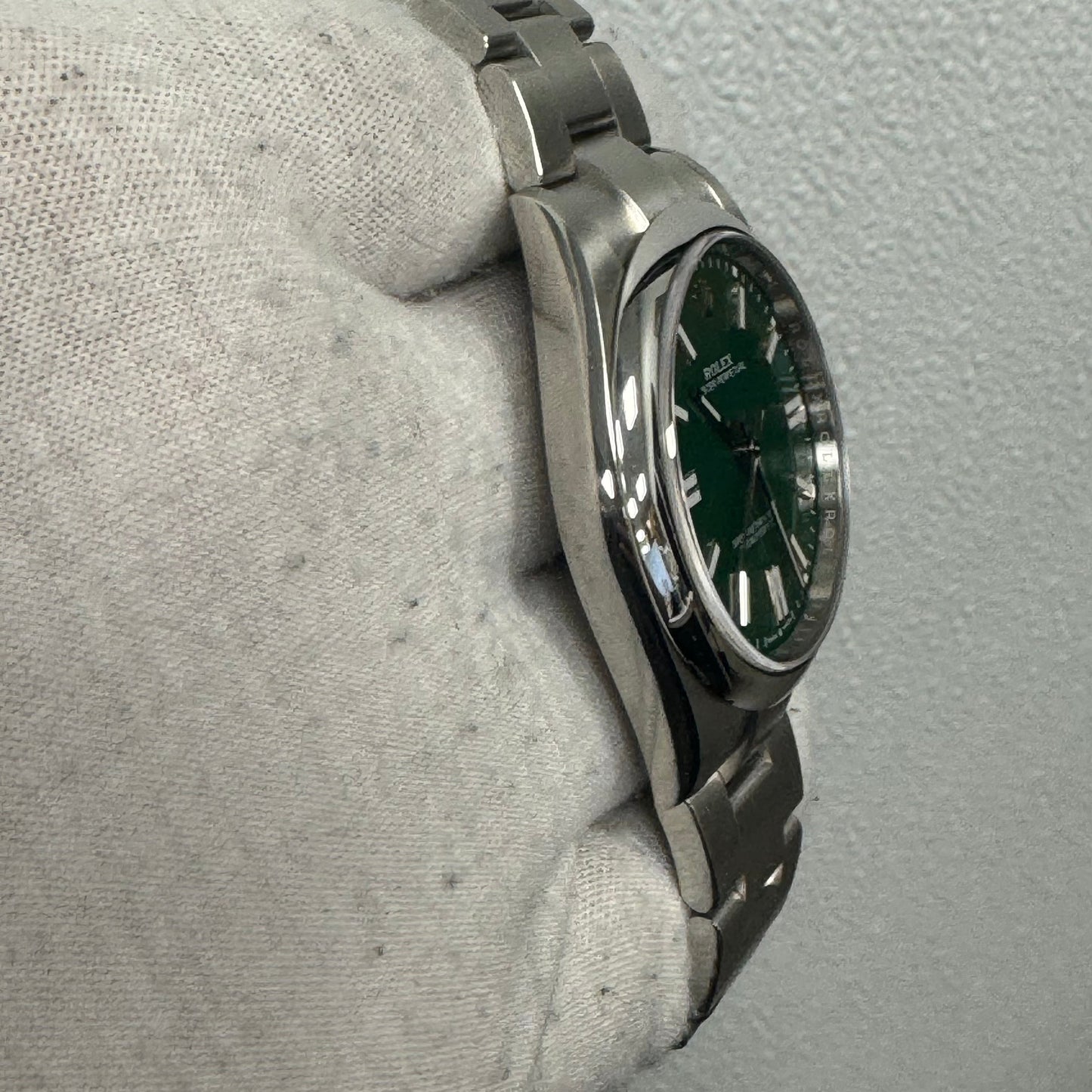 Rolex OP 41mm Green Dial Watch Ref# 124300