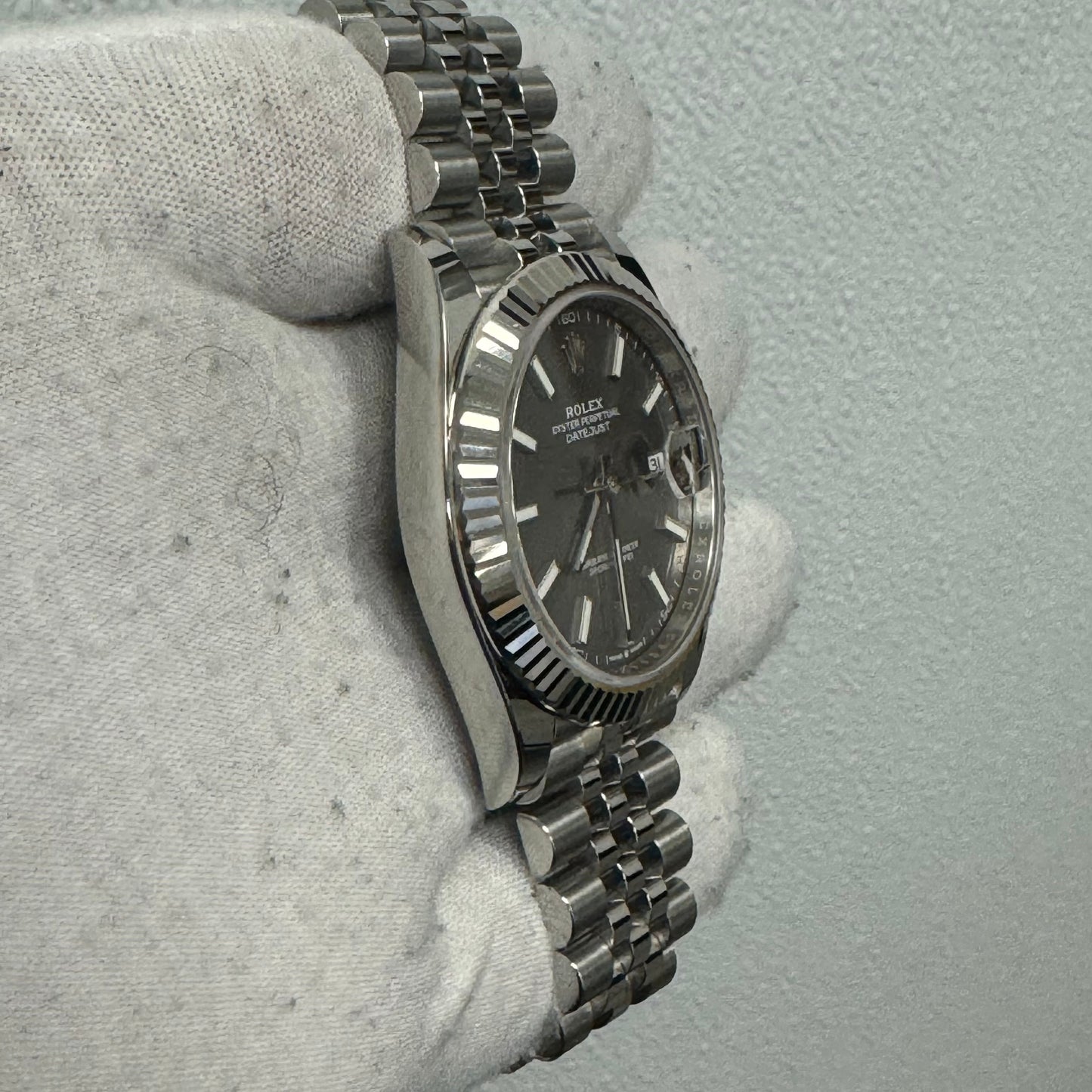 Rolex Datejust 41mm Rhodium Dial Watch Ref# 126334