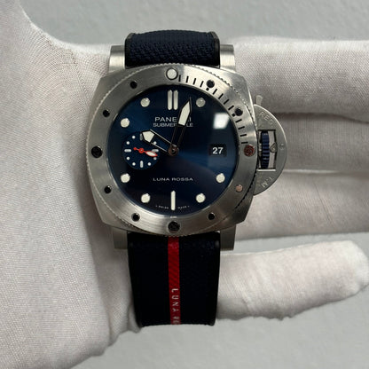 Panerai Submersible 44mm Blue Dial Watch Ref# PAM01391 - Happy Jewelers Fine Jewelry Lifetime Warranty