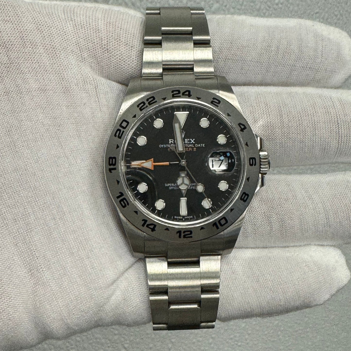 Rolex Explorer II 42mm Black Dial Watch Ref# 216570