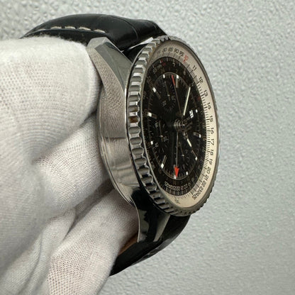 Breitling Navitimer 46mm Black Dial Watch Ref# A24322 - Happy Jewelers Fine Jewelry Lifetime Warranty