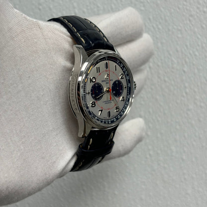 Breitling Premier Bentley Mulliner Stainless Steel 42mm Silver Chronograph Dial Watch Ref# AB0118 - Happy Jewelers Fine Jewelry Lifetime Warranty
