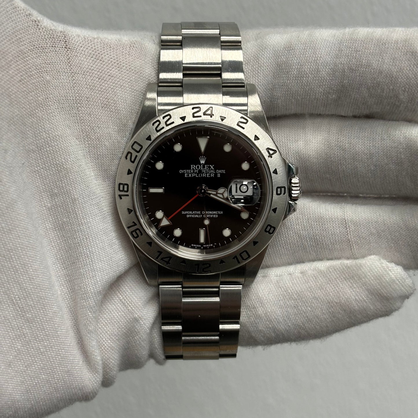 Rolex Explorer II 40mm Black Dial Watch Ref# 16570