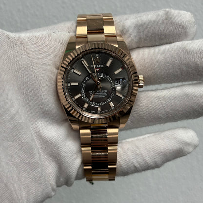 Rolex Sky-Dweller 42mm Rhodium Dial Ref# 326935 - Happy Jewelers Fine Jewelry Lifetime Warranty