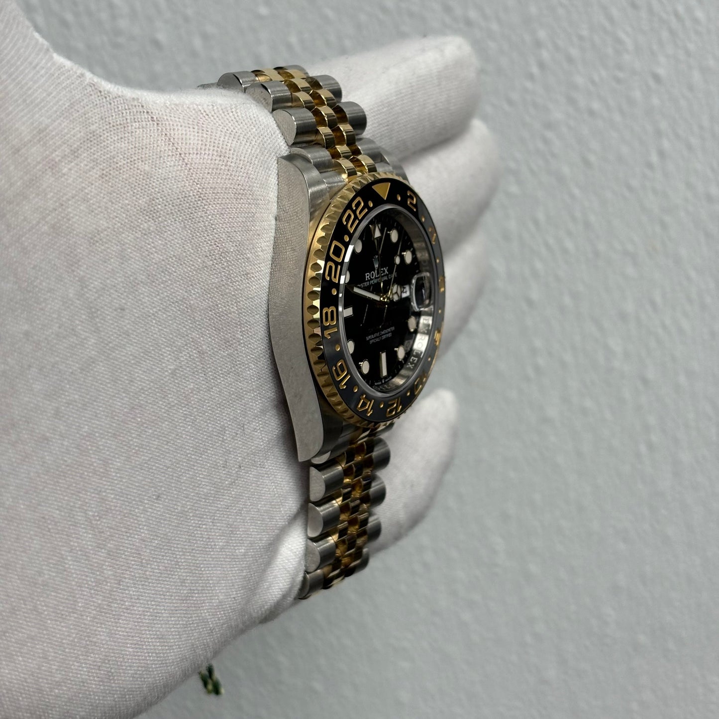 Rolex GMT-Master II 40mm Black Dial Watch Ref# 126713GRNR