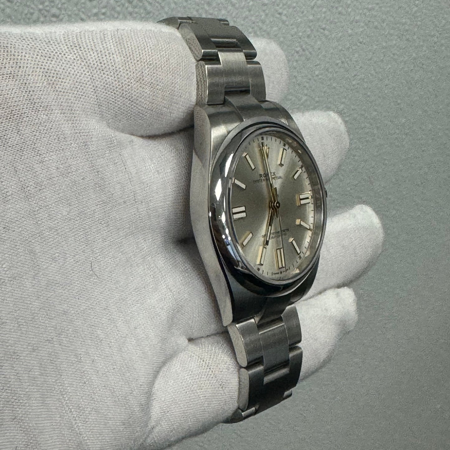 Rolex Oyster Perpetual 41mm Silver Dial Watch Ref# 124300