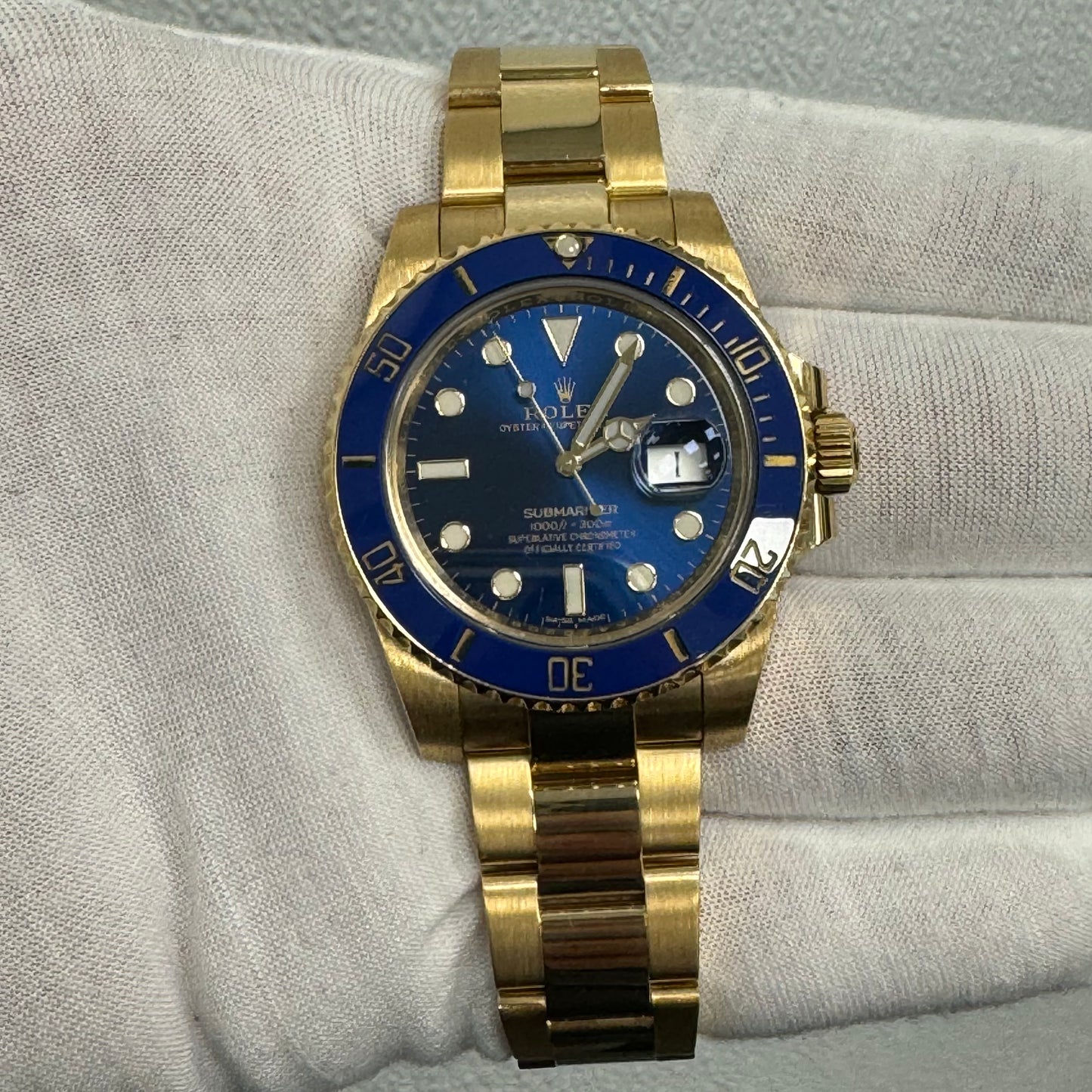 Rolex Submariner 40mm Blue Dial Watch Ref# 116618LN – Happy Jewelers