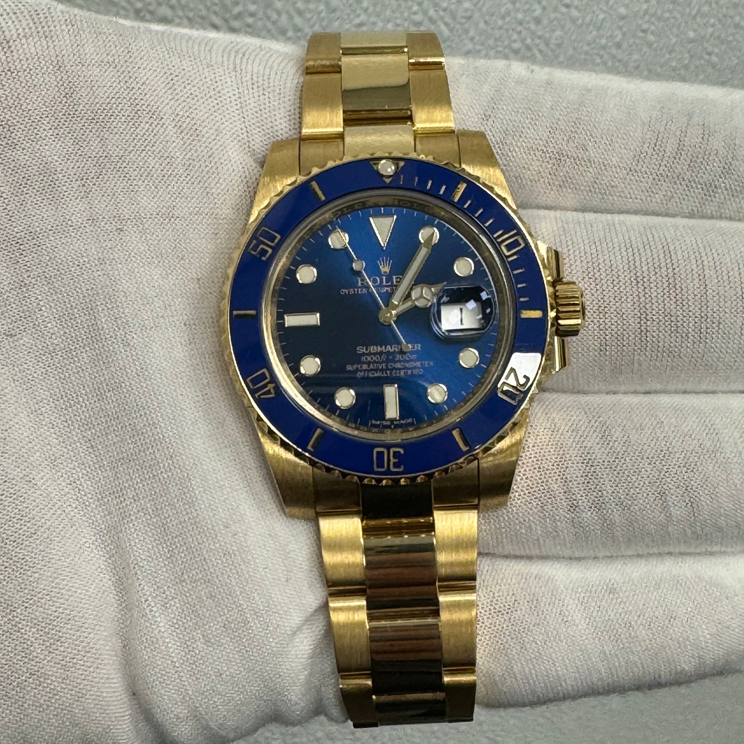 Rolex Submariner 40mm Blue Dial Watch Ref# 116618LN - Happy Jewelers Fine Jewelry Lifetime Warranty