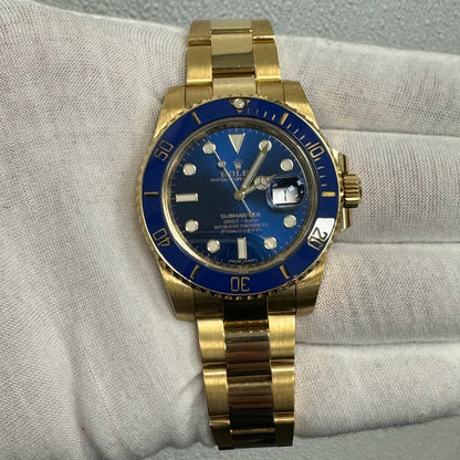 Rolex Submariner 40mm Blue Dial Watch Ref# 116618LN - Happy Jewelers Fine Jewelry Lifetime Warranty