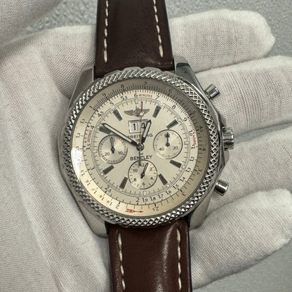 Breitling Bentley 48mm White Dial Watch Ref# A4436212 - Happy Jewelers Fine Jewelry Lifetime Warranty