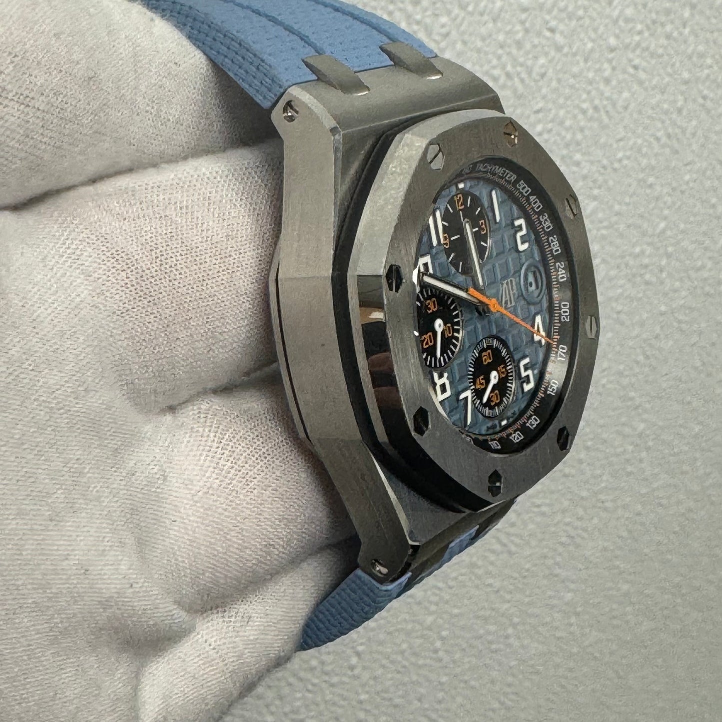 Audemars Piguet Royal Oak Offshore 42mm Blue Dial Watch Ref# 26238ST.OO.A340CA.01