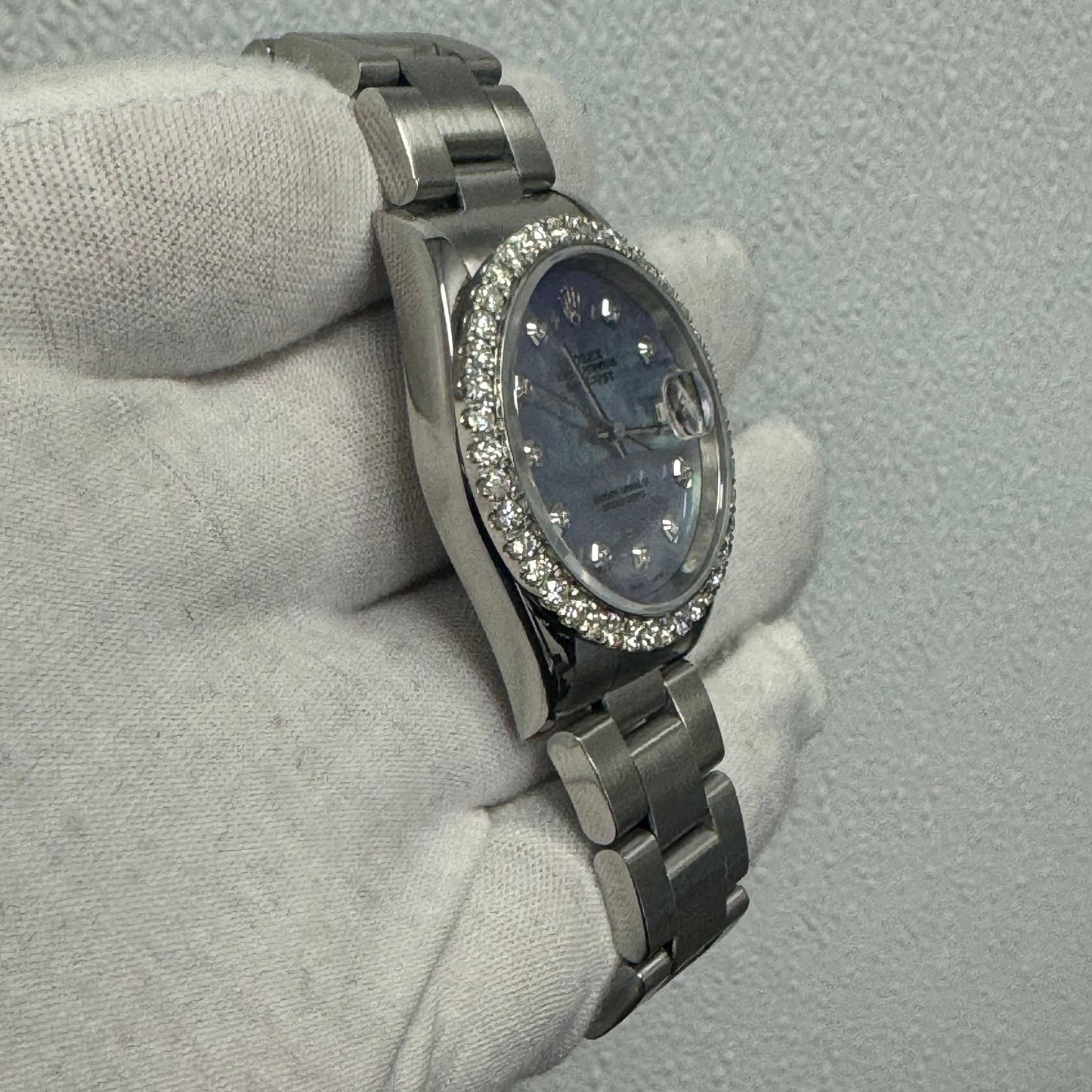 Rolex Datejust 36mm Custom Mop Dial Watch Ref# 16220