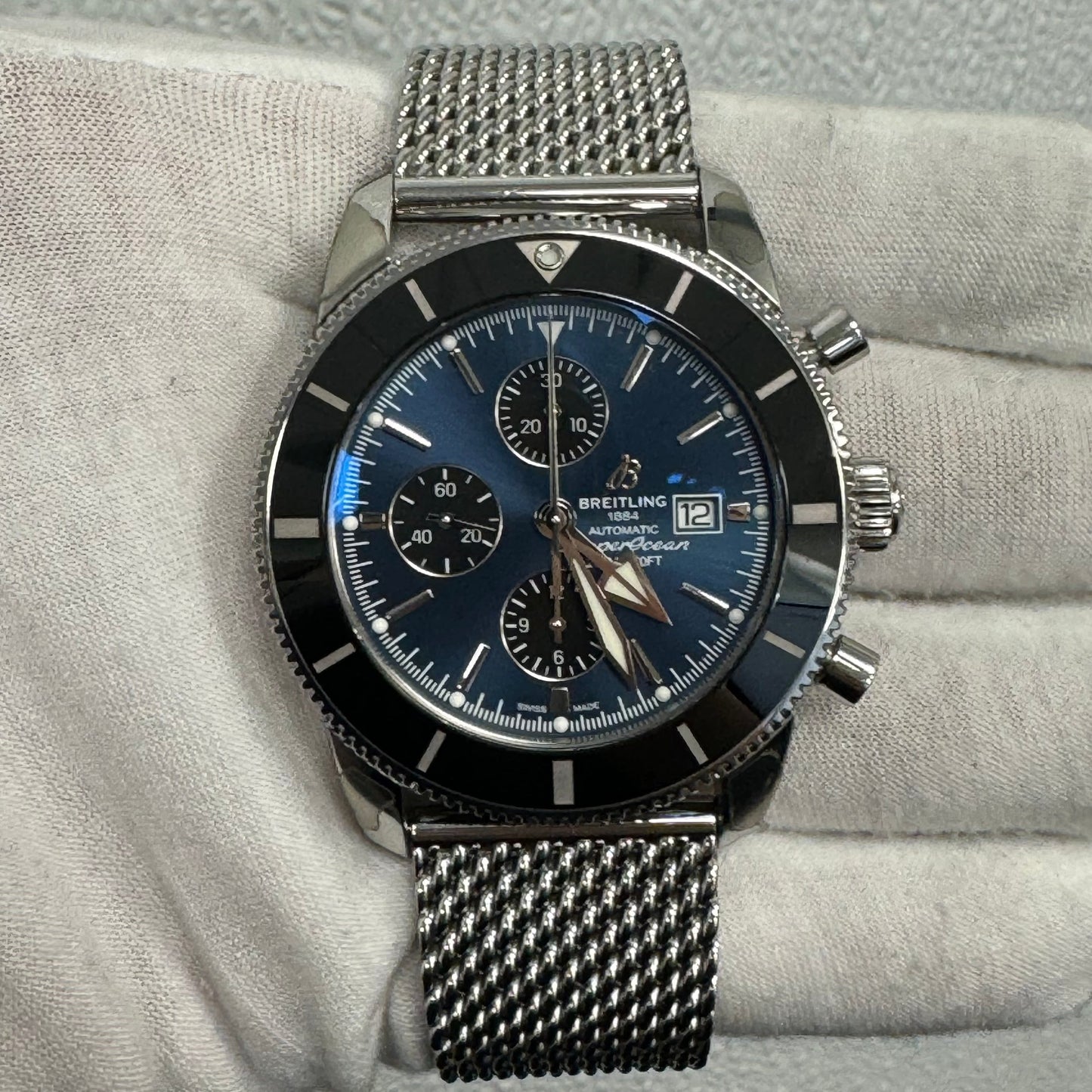 Breitling Superocean 46mm Blue Dial Watch Ref# A1331212-C968