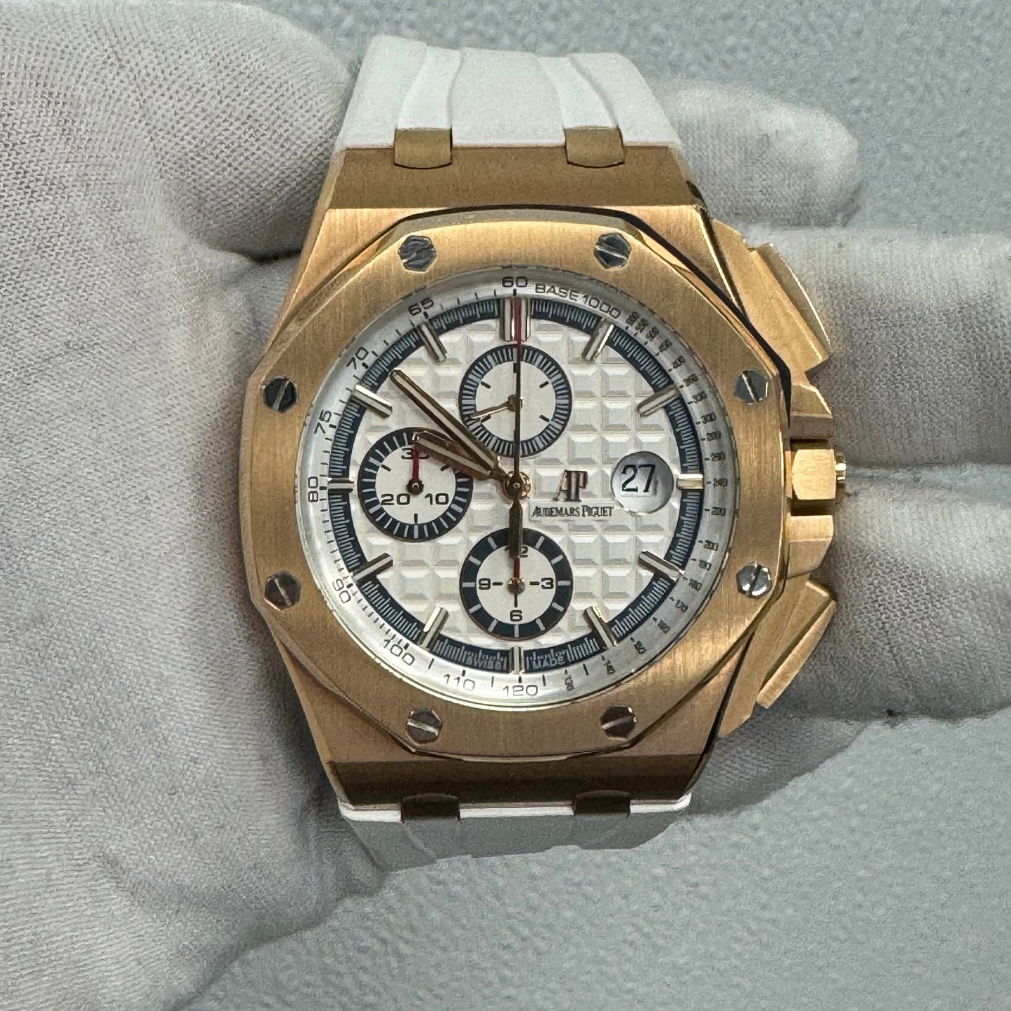 Audemars Piguet Royal Oak Offshore 44mm White Dial Watch Ref# 24608OR.OO.A010CA.01