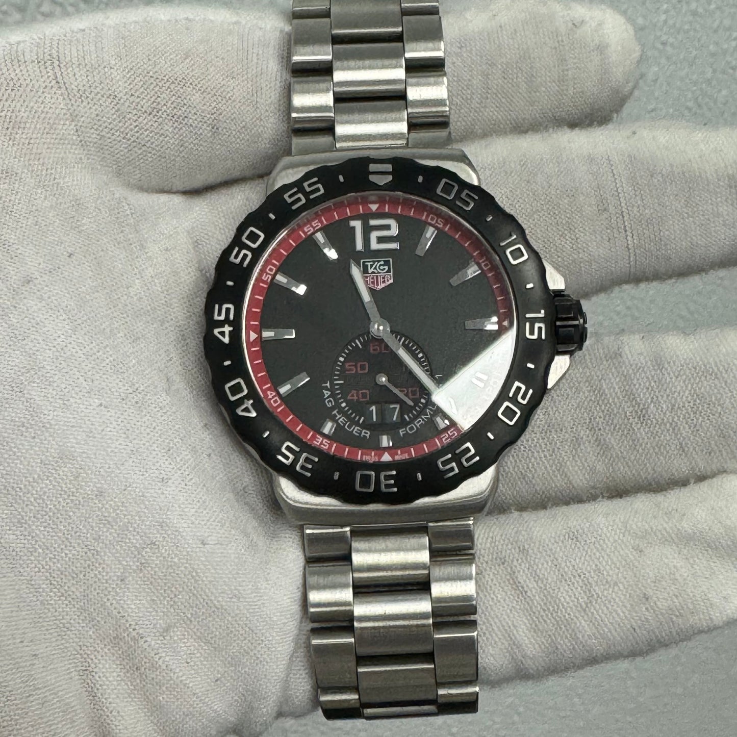 Tag Heuer Formula 1 42mm Black Dial Watch Ref# WAU1114.BA0858