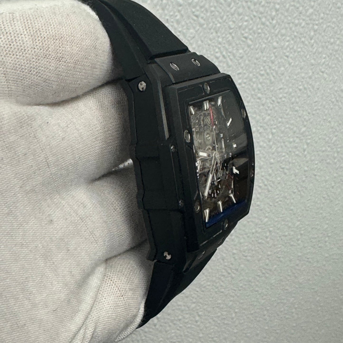 Hublot Black Magic 45mm Skeleton Dial Watch Ref# 601.CI.0173.RX