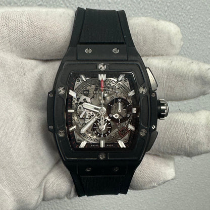 Hublot Black Magic 45mm Skeleton Dial Watch Ref# 601.CI.0173.RX - Happy Jewelers Fine Jewelry Lifetime Warranty