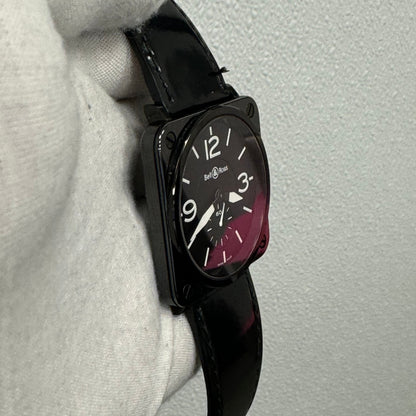 Bell & Ross BR-S Quartz 39mm Black Dial Watch Ref# BRS BLK BKPAT - Happy Jewelers Fine Jewelry Lifetime Warranty