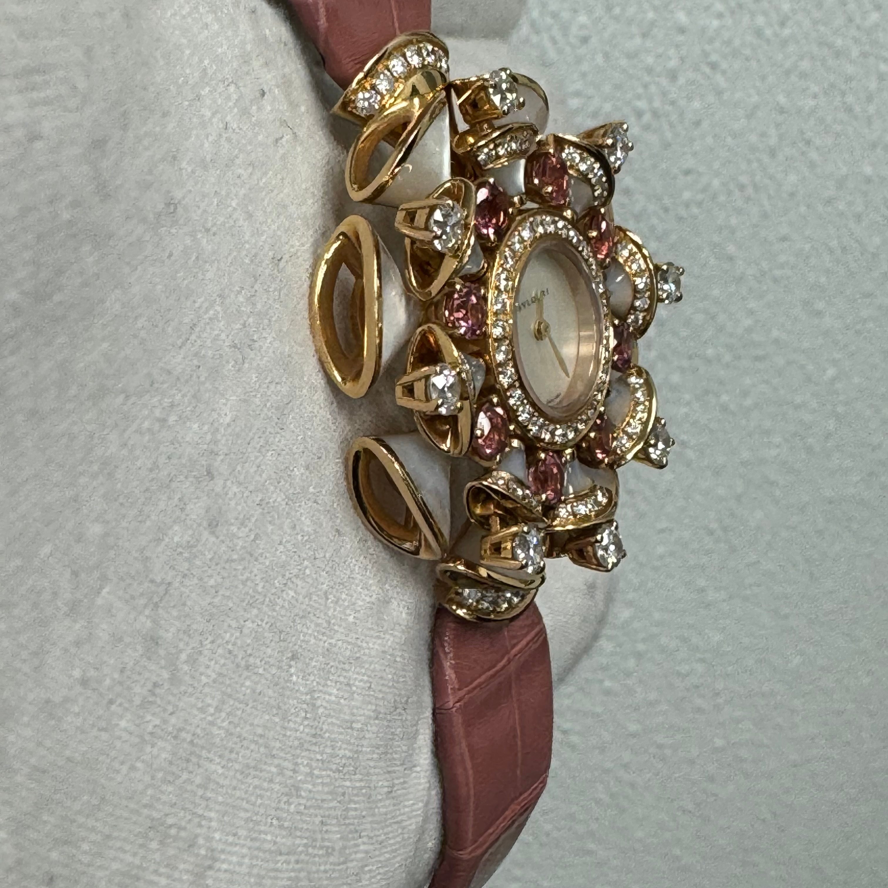 Bvlgari Diva's 39mm Mop Dial Watch Ref# 102218 - Happy Jewelers Fine Jewelry Lifetime Warranty