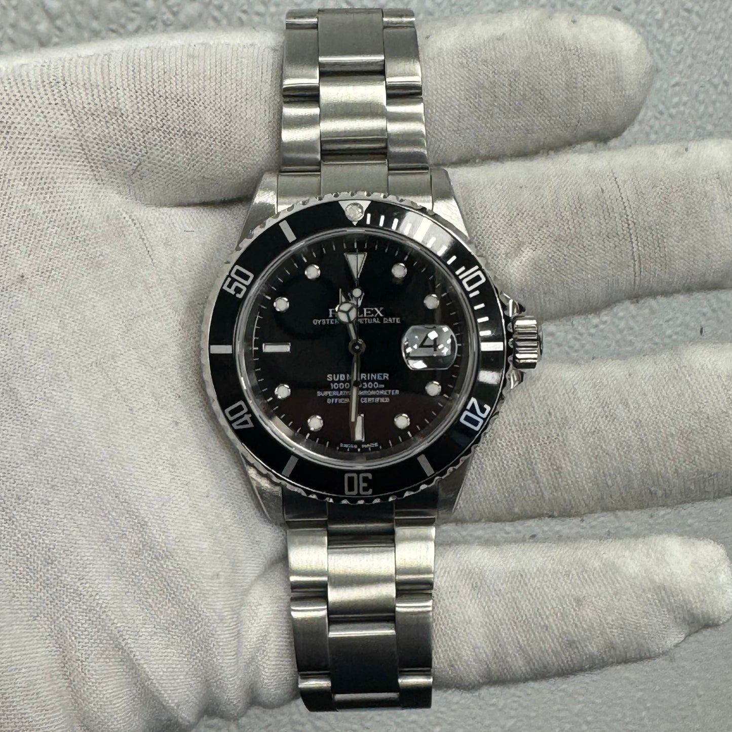 Rolex Submariner 40mm Black Dial Watch Ref# 16610