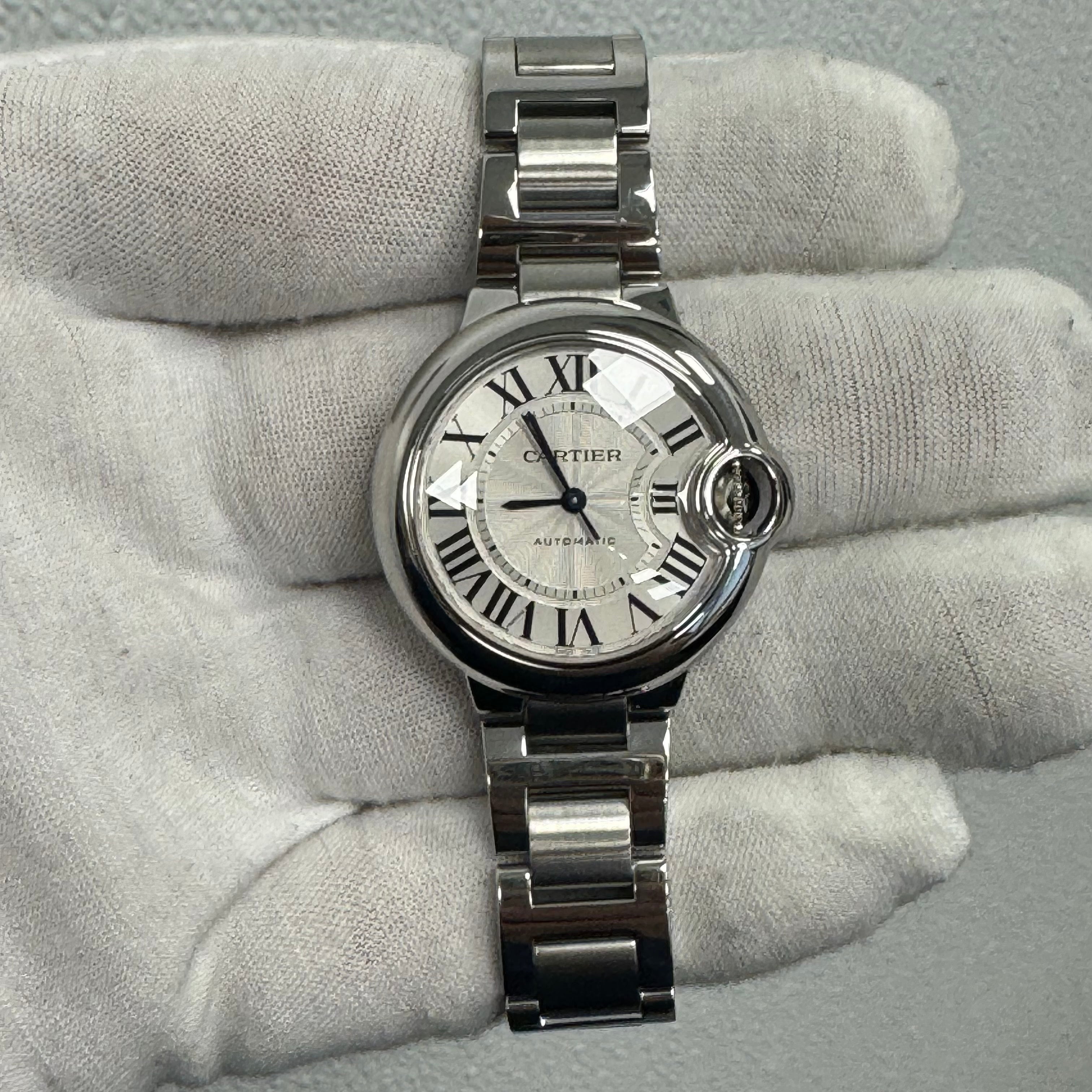 Cartier Ballon Bleu 33mm Silver DIal Watch Ref# W6920071 - Happy Jewelers Fine Jewelry Lifetime Warranty