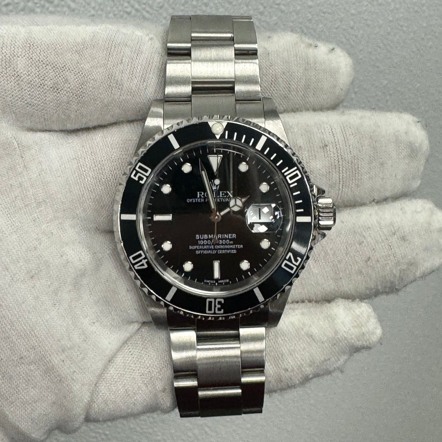 Rolex Submariner 40mm Black Dial Watch Ref# 16610