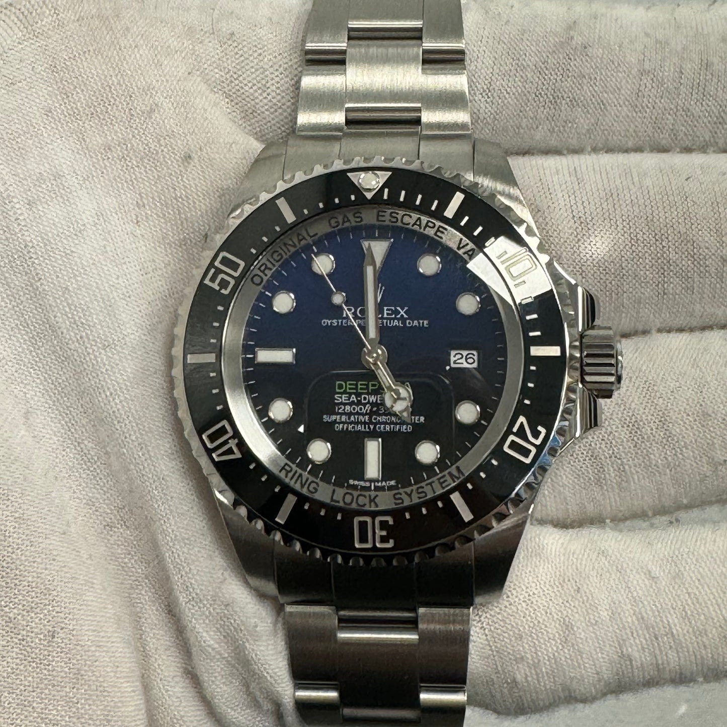 Rolex Sea-Dweller 44mm Blue/Black Dial Watch Ref# 116660