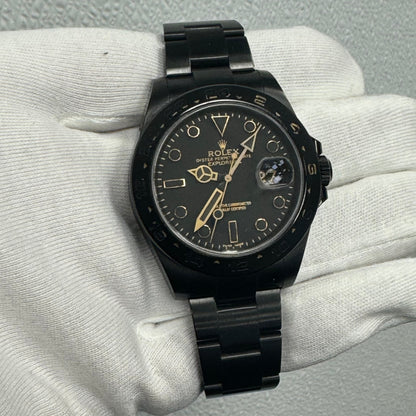 Rolex Explorer II "Titan Black" 42mm Black Dial Watch Ref# 216570 - Happy Jewelers Fine Jewelry Lifetime Warranty