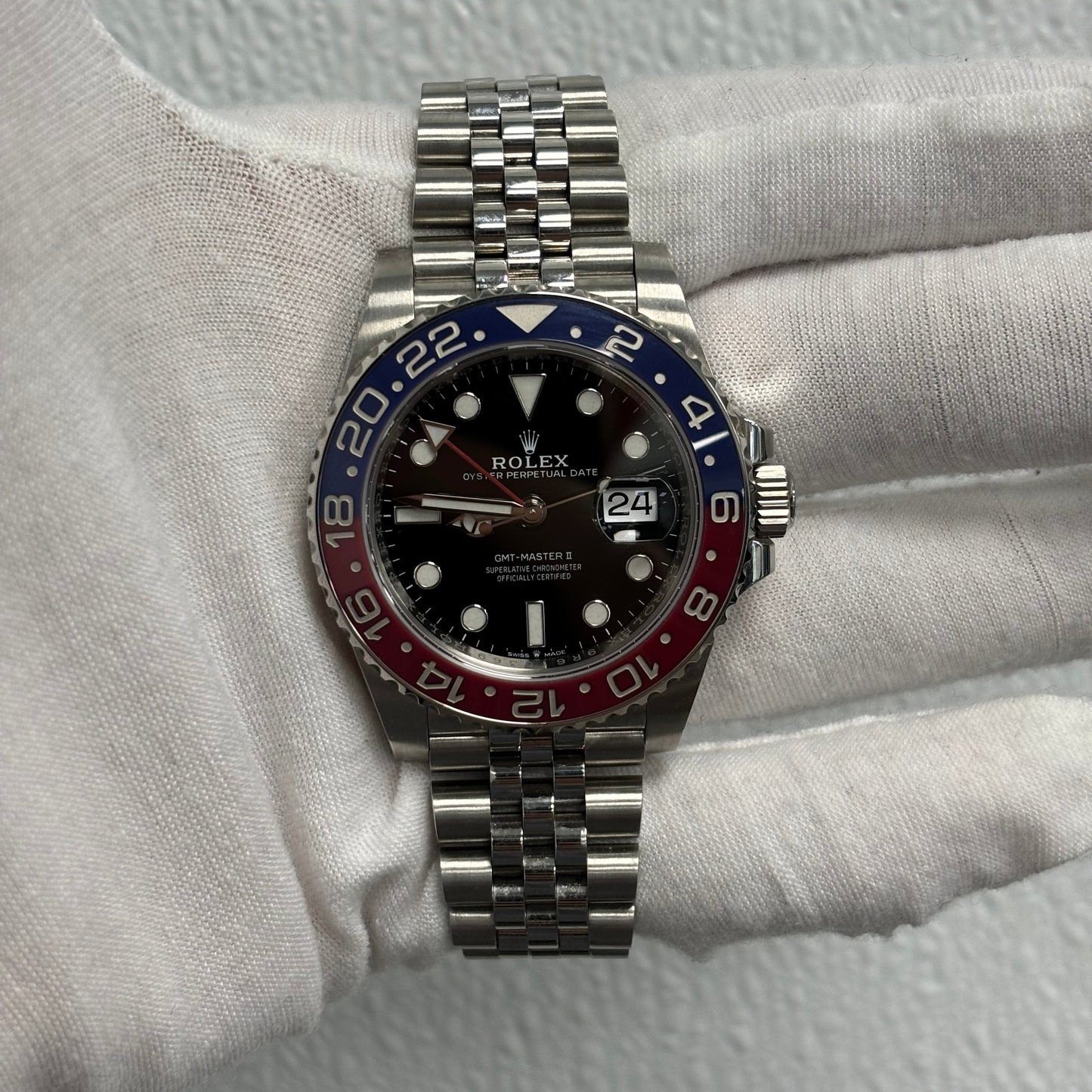 Rolex GMT-Master II 40mm Black Dial Watch Ref# 126710BLRO