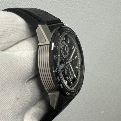 Tag Heuer Aston Martin 45mm Black Dial Watch Ref# CAR2A1AB - Happy Jewelers Fine Jewelry Lifetime Warranty