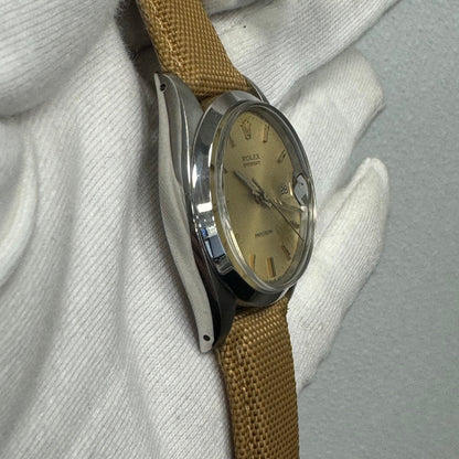 Rolex Oysterdate 34mm Champagne Dial Watch Ref# 6694 - Happy Jewelers Fine Jewelry Lifetime Warranty