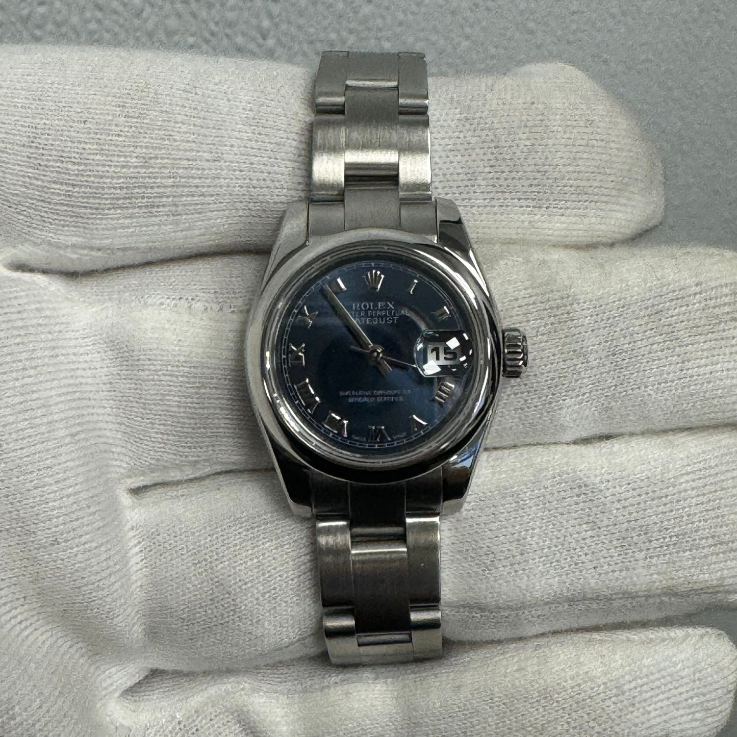 Rolex Datejust 26mm Blue Dial Watch Ref# 179160