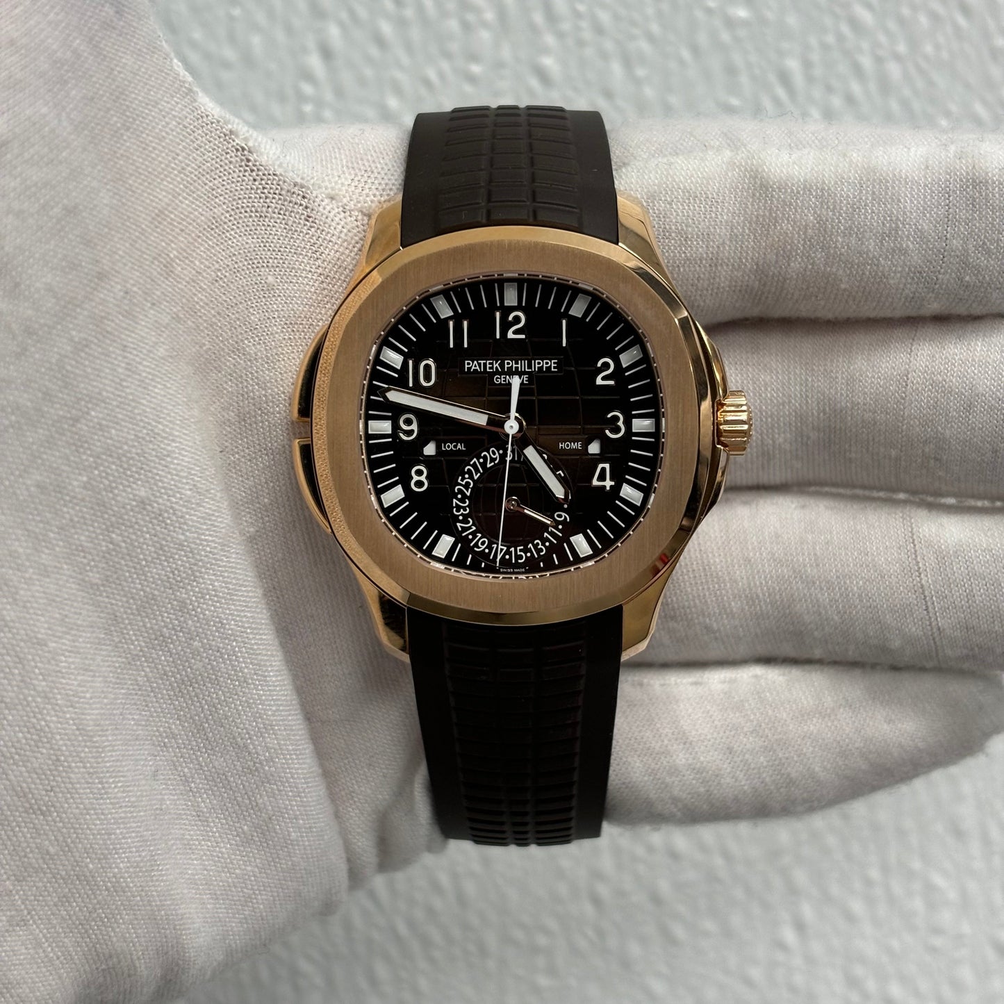 Patek Philippe Aquanaut 40.8mm Brown Dial Watch Ref# 5164R-001